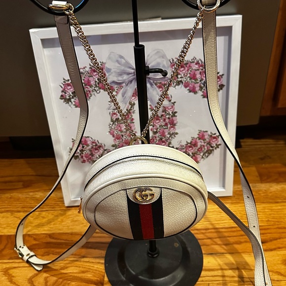 Gucci Textured Calfskin Web Mini
Ophidia Round Backpack EUC - Picture 2 of 14